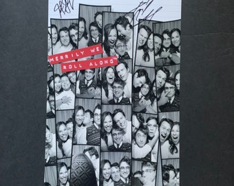 Daniel Radcliffe e Jonathan Groff hanno firmato la foto Merrily We Roll Along Broadway 11x17