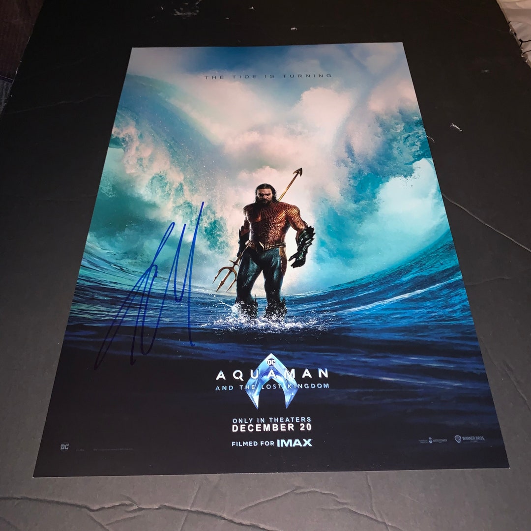 Jason Momoa Signed 11x17 Photo Aquaman and the Lost Kingdom DC Justice