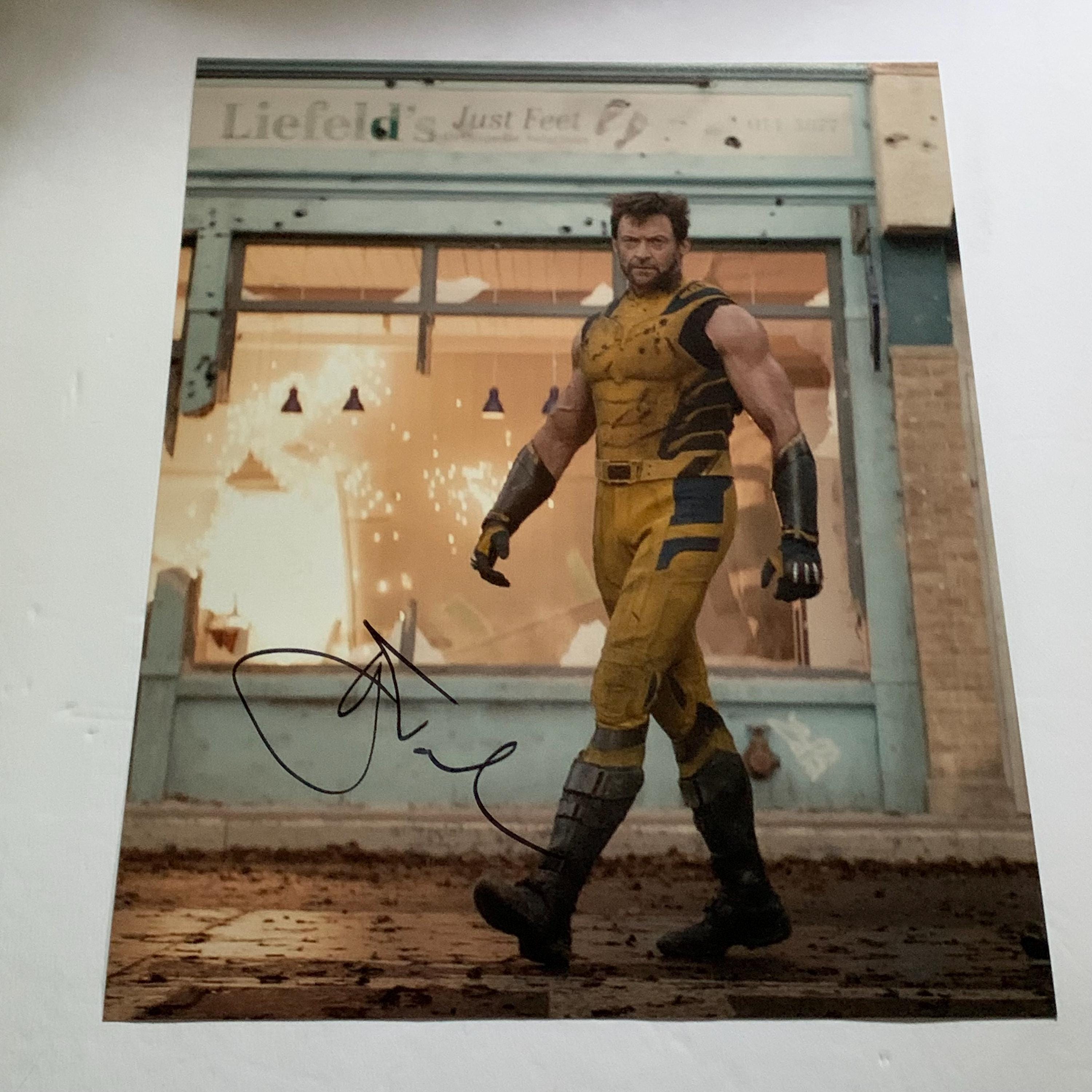 ヒュー・ジャックマン 直筆サイン ウルヴァリン 写真 X-Men Marvel ヒュー・ジャックマン直筆サイン入り11x14写真 X-MEN デッドプールと