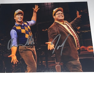Andrew Rannells & Josh Gad Signed Gutenberg Book of Mormon Broadway 8x10 Photo