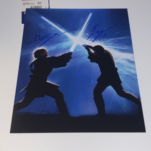 ヘイデン・クリステンセンとユアン・マクレガーのサイン入り11x14写真 スター・ウォーズ シスの復讐 オビ＝ワン・ケノービ アナキン・スカイウォーカー ダース・ベイダー