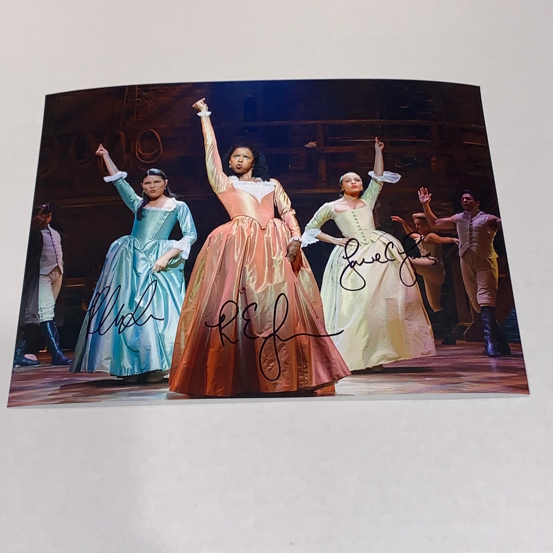 Renee Elise Goldsberry, Phillipa Soo, Jasmine Cephas Jones Signed