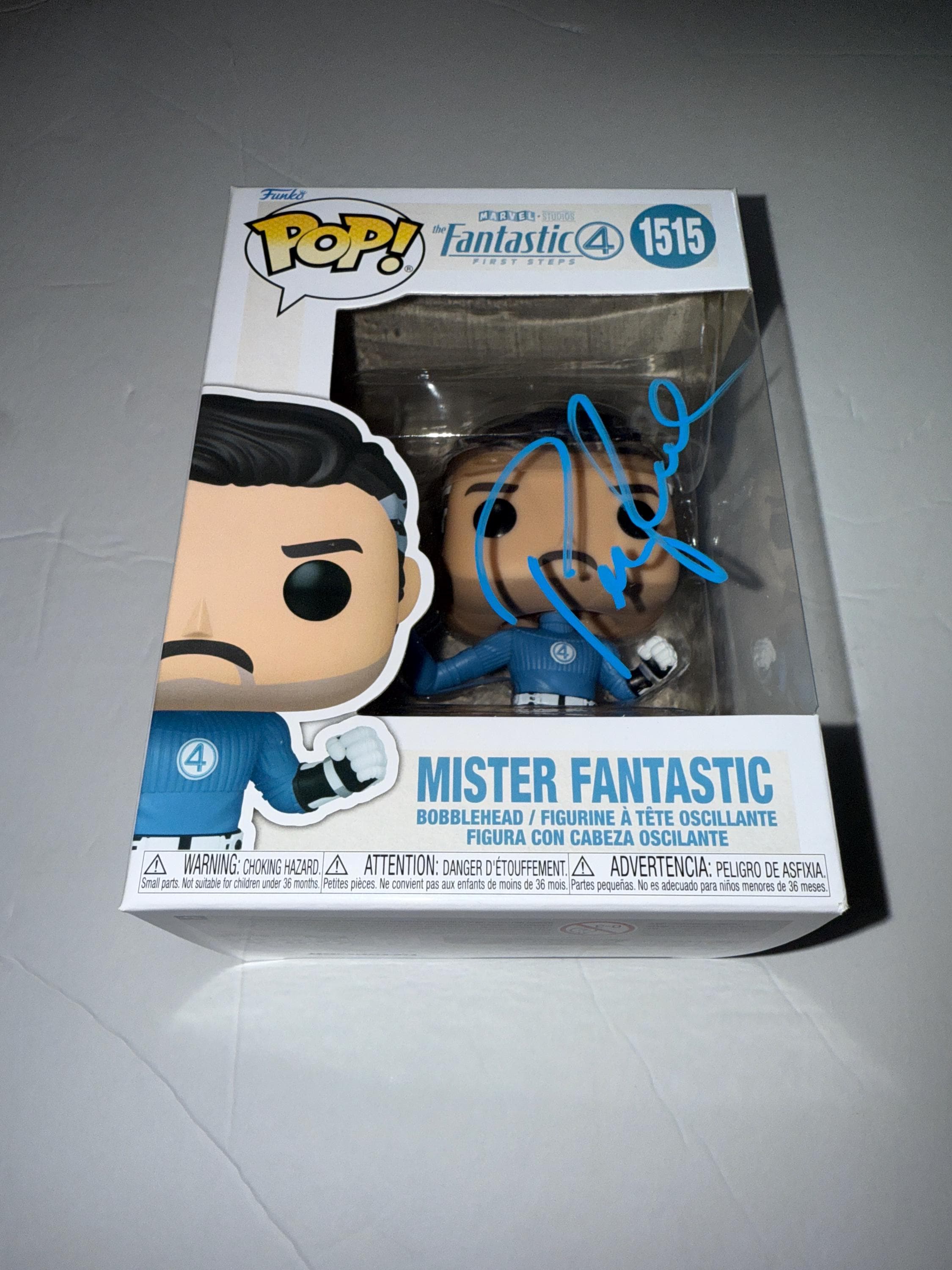 Pedro Pascal Signed Mister Fantastic Funko Pop Toy - Fantastic