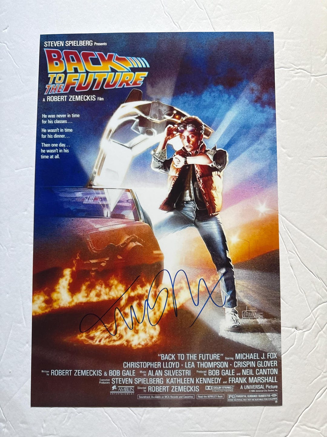 マイケル・J・フォックス直筆サイン入り11x17写真 バック・トゥ・ザ
