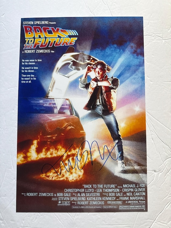 マイケル・J・フォックス直筆サイン入り11x17写真 バック・トゥ・ザ 
