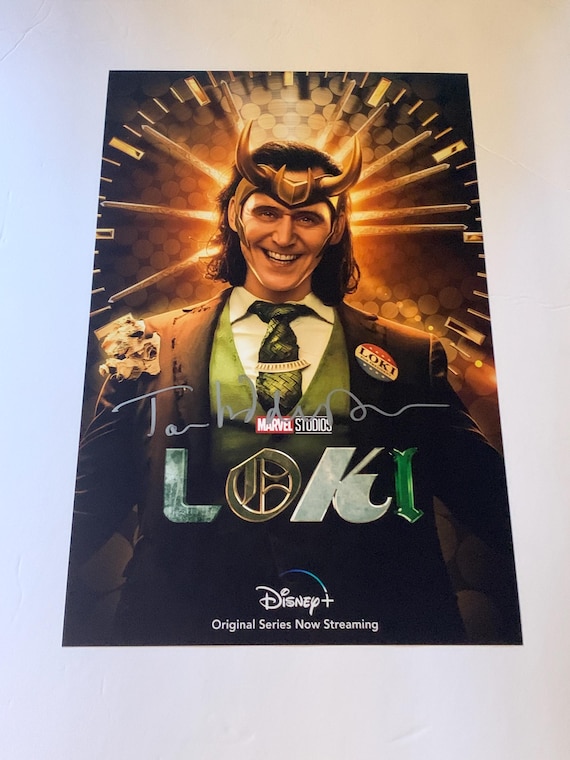 【直筆サイン】トムヒドルストン　アベンジャーズ　ロキ トム・ヒドルストン直筆サイン入り ソー ロキシリーズ マーベル