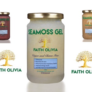 SEAMOSS GEL (Spirulina,moringa,ashwagandha ,burdock root , blackseed oil, elderberry, bladderwrack,ginger or plain gel) plus more