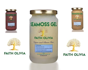 SEAMOSS GEL (Spirulina,moringa,ashwagandha ,burdock root , blackseed oil, elderberry, bladderwrack,ginger or plain gel) plus more