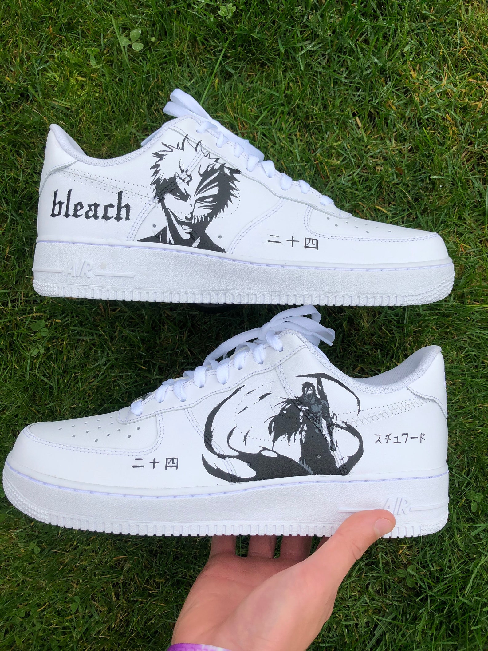 Bleach custom Air Force 1s | Etsy