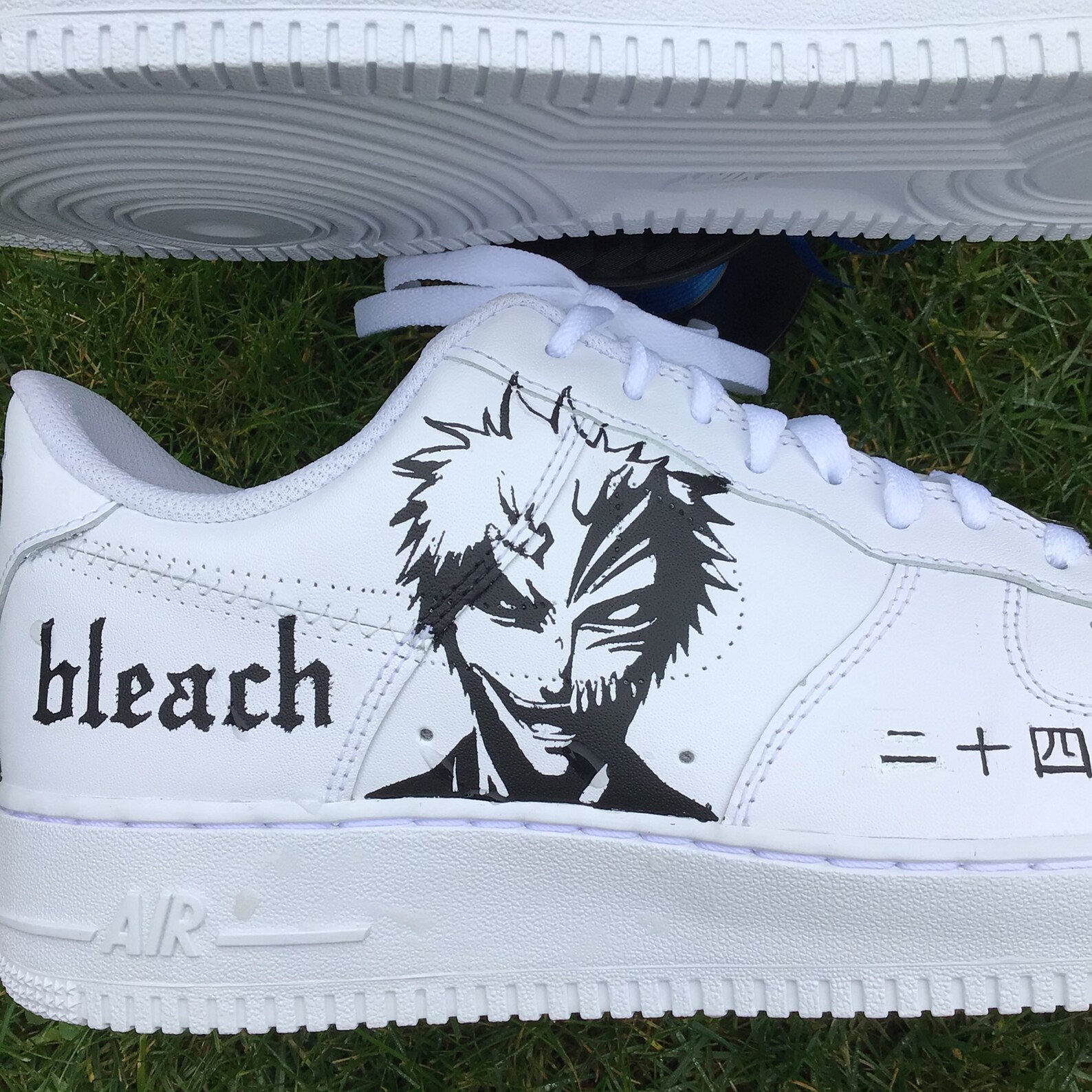Bleach Custom Air Force 1s - Etsy - Can You Use Bleach On Air Force Ones