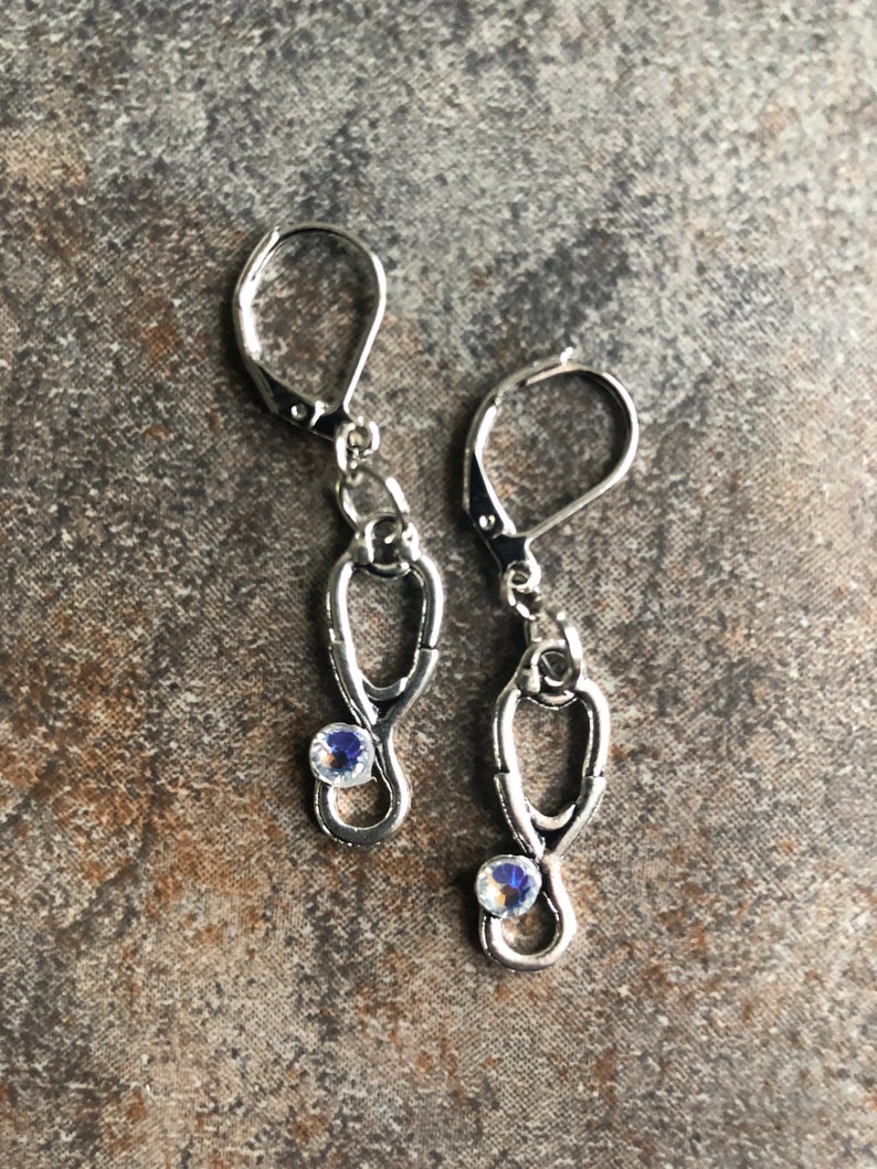 Healthcare Heroes stethoscope earrings