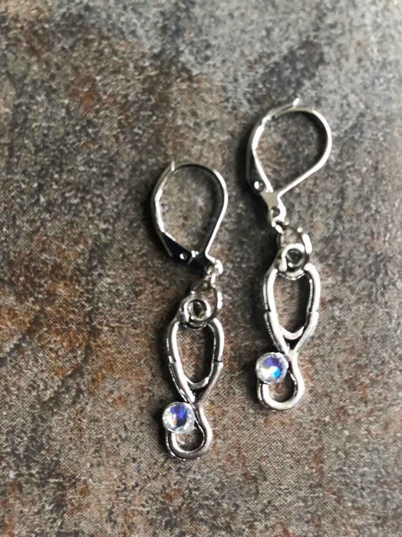 Healthcare Heroes stethoscope earrings