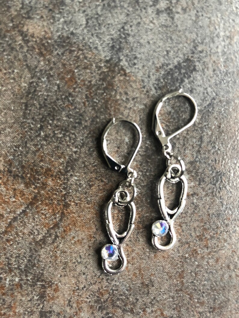 Healthcare Heroes stethoscope earrings