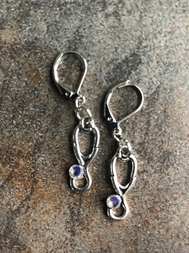 Healthcare Heroes stethoscope earrings