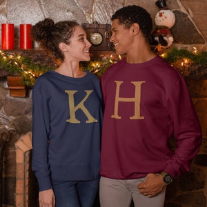 Weasley Sweater Sweatshirt, ALL letters available, HP inspired, Made to Order Initial Sweatshirt, Personalized Christmas gift, Custom Letter