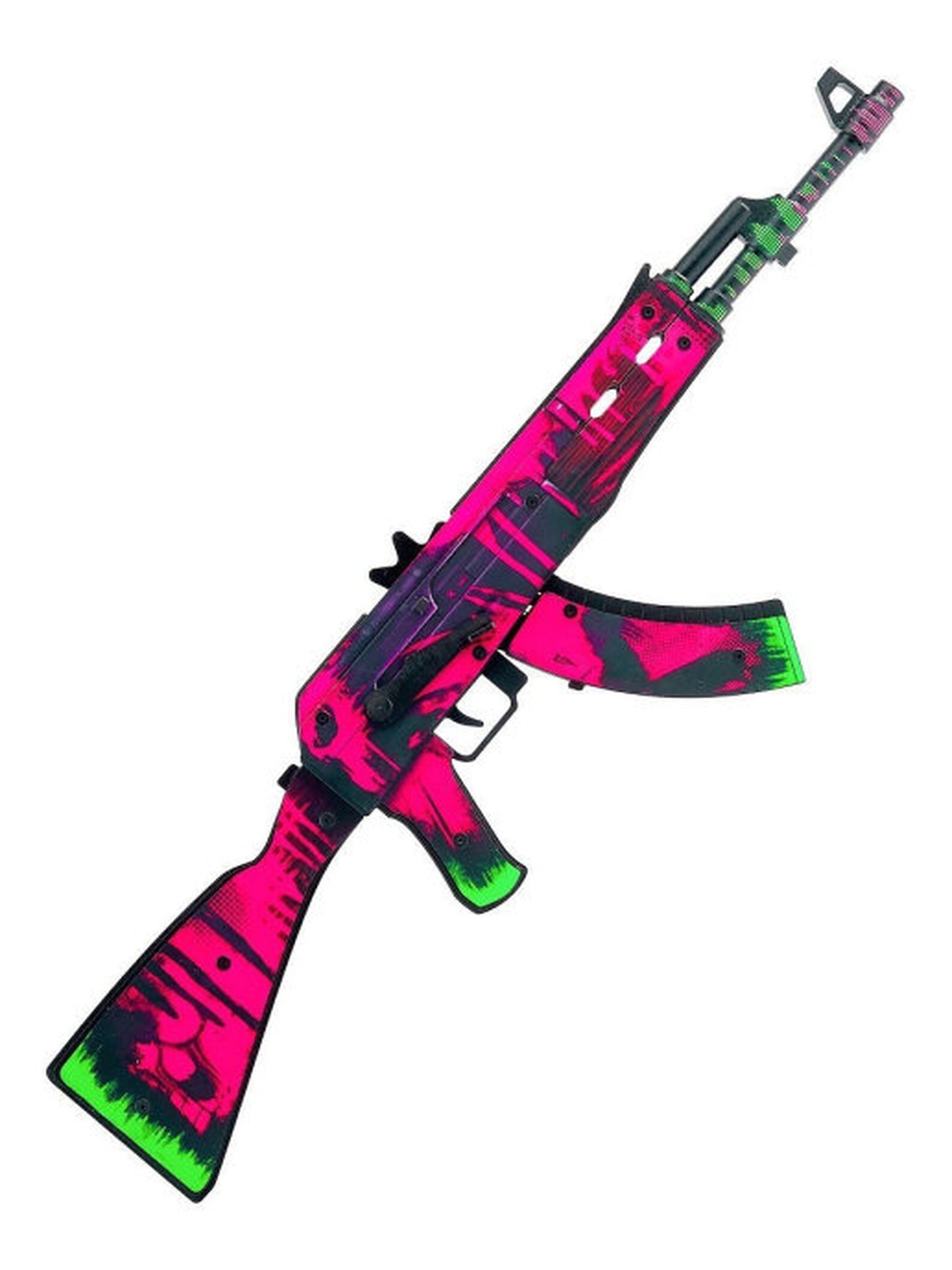 AK47 assault rifle version 1.6 Neon Revolution CS GO wooden Etsy