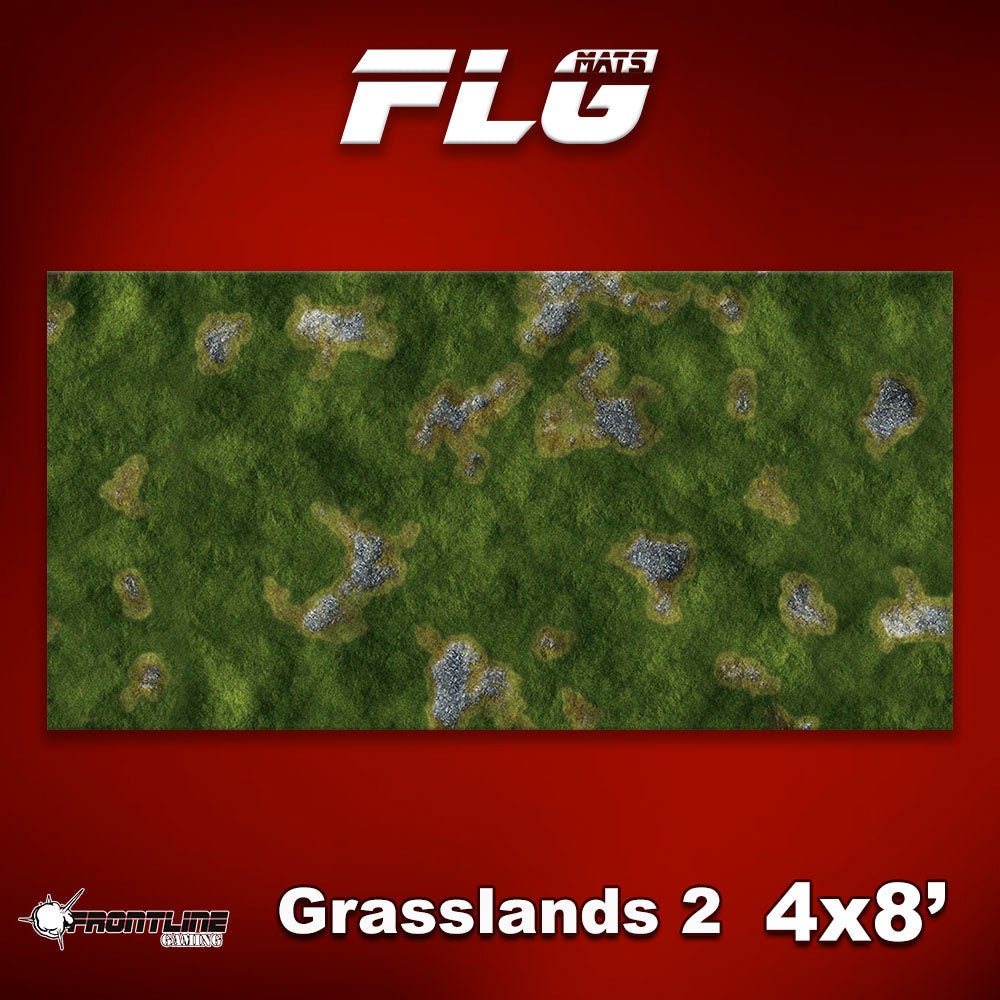 FLG Mats: Grasslands 1 – Used Frontline-Gaming Table Mat