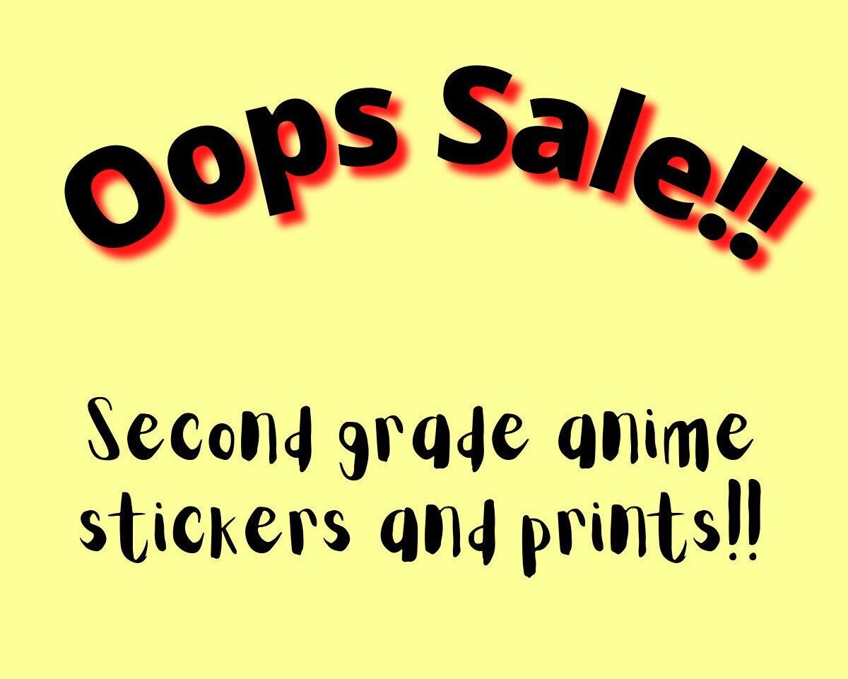 Oops/Seconds Sale (Anime, Haikyuu, Stickers, Attack on Titan, mha, bn…