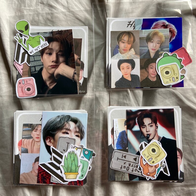 kpop stationarysticker packs ateez got7 bts monsta x etsy