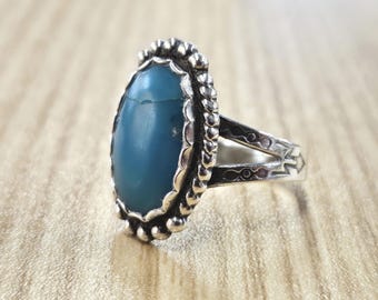 Vintage Sterling Turquoise Maisels Trading Post Ring