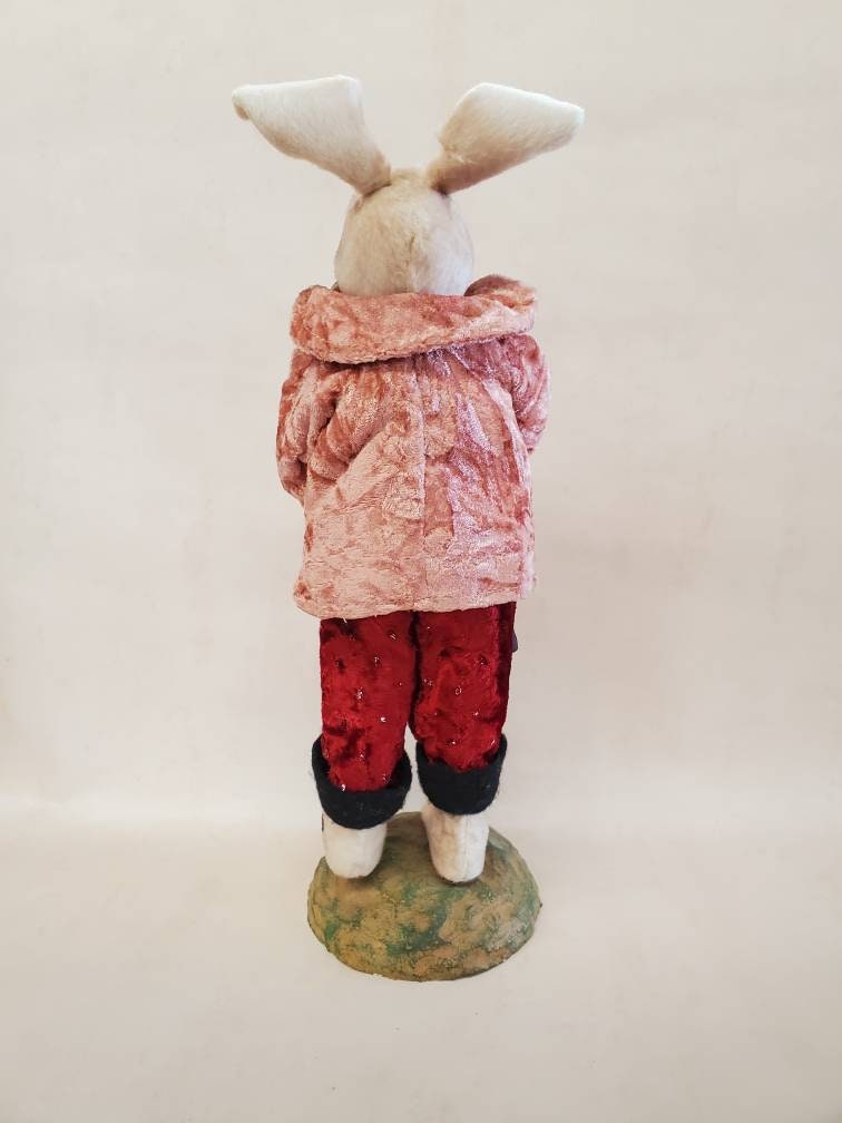 Vintage Victorian Bunny Rabbit Family Figurines Primitive Etsy