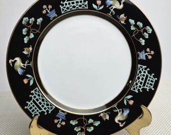 Vintage Fritz & Floyd salad plate in the Chinoiserie Pattern; 5 pieces