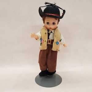 * vintage doll ୨୧ * 陶器製 愛らしい 男の子の フィギュア COW BOY Madame Alexander 8