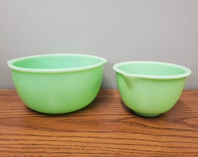 Jadeite Green Mixer/mixing Bowls by Sunbeam Etsy