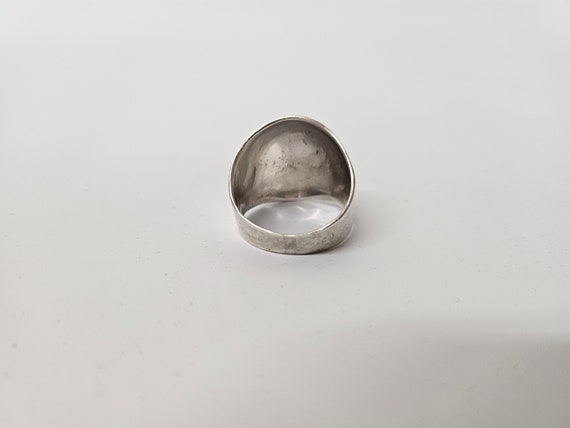 Sterling 925 Silver Bombe Ring Size 8 - image 4