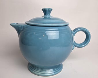 Vintage Homer Loughlin Co. Fiesta Ware Turquoise Large Teapot