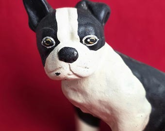 Boston Terrier Cast Iron Doorstop