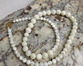 Vintage Karla Jordan mother of pearl necklace