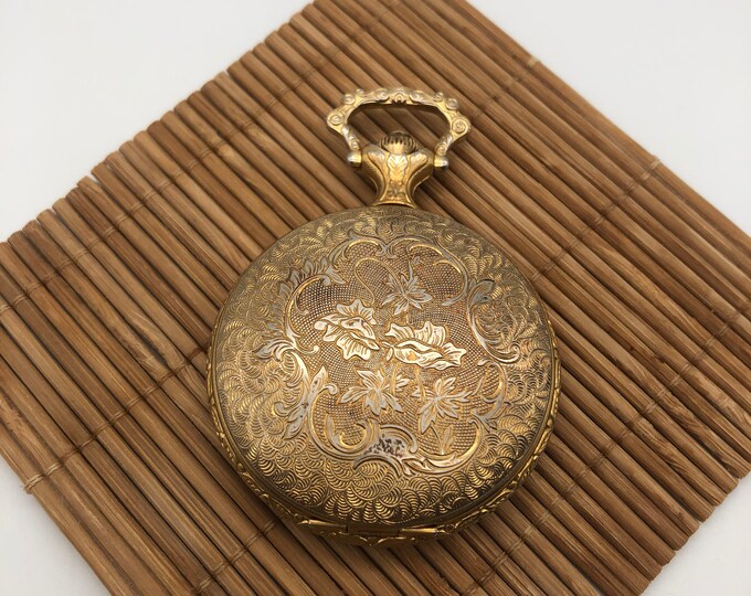 Timex Wind up Pocket Watch Vintage Etsy