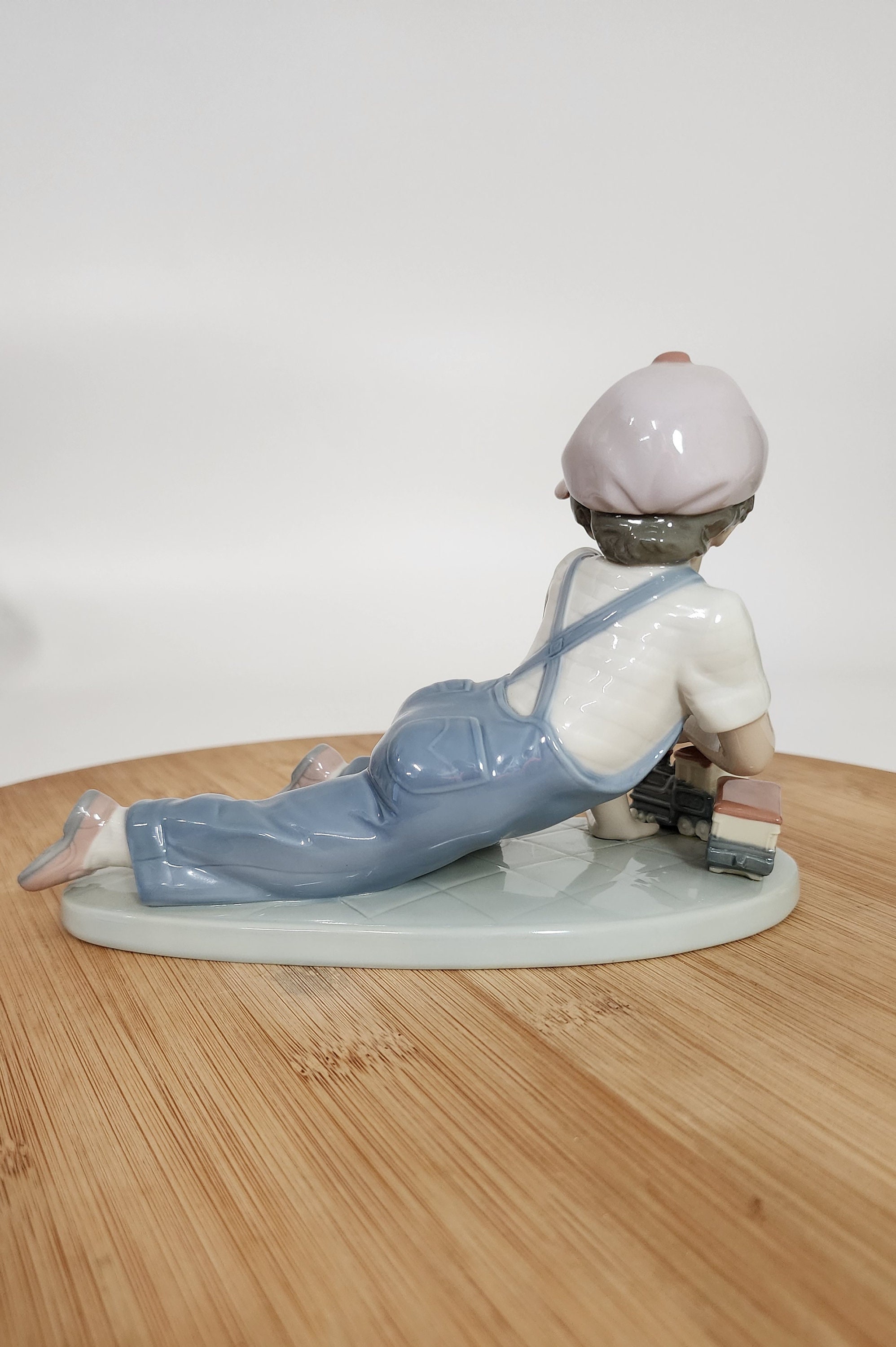 Lladro All Aboard 7619 Boy With Train Figurine - Etsy