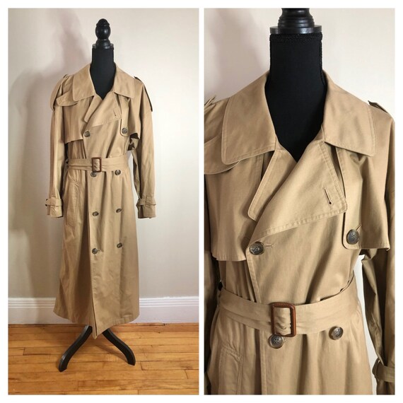 Donna Karan DKNY Tan Trench Coat Size Large Bergdorf Goodman on