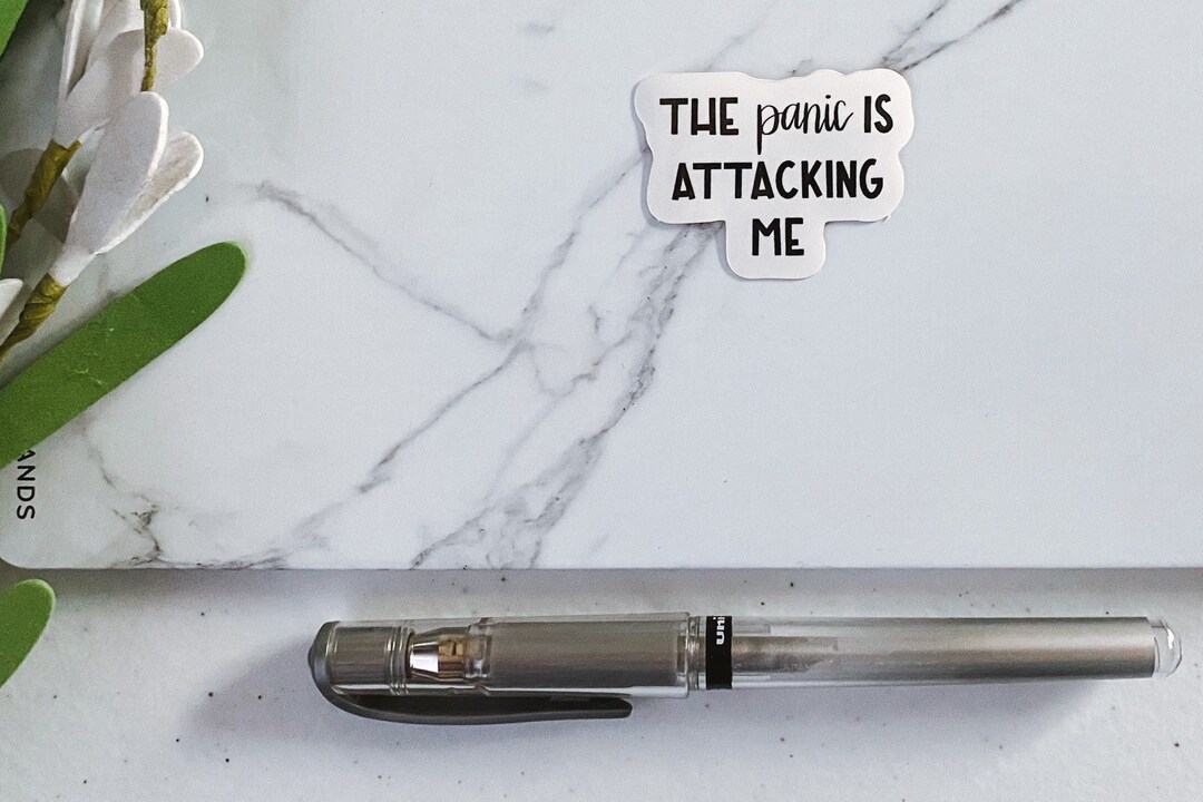 Panic Attack Sticker Mini Panic Attack Sticker, Funny Mental Health Sticker, Sticker Mental ...