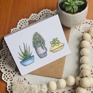 Carte Tu manques sur le thème succulente | Carte de voeux vierge pour toutes les occasions