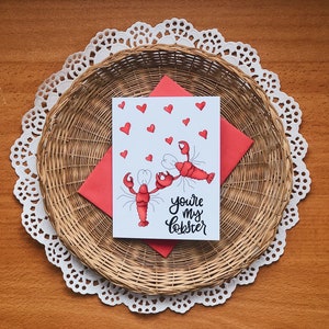 You’re my Lobster Friends quote carte de vœux - vierge