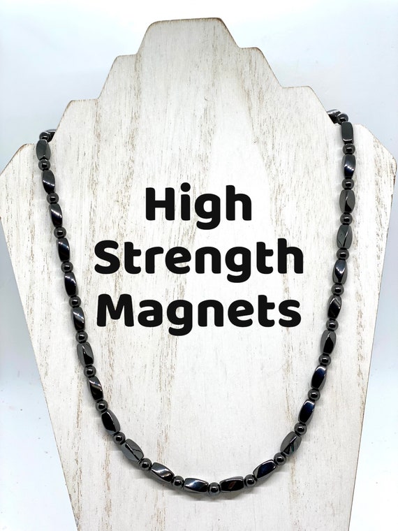 Magnetic Magnetite Black Bead Necklace 