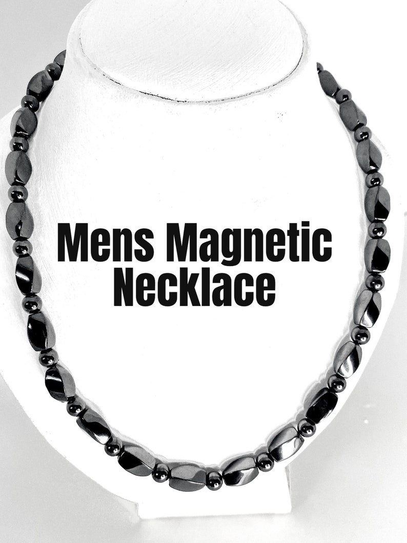 Mens Magnetic Bead Necklace