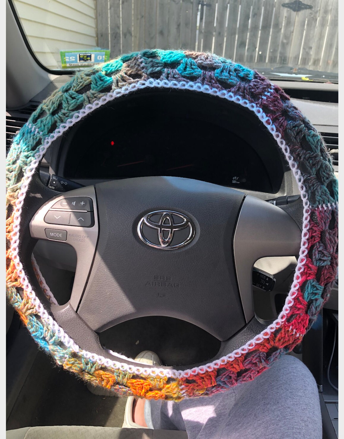 Hand Crocheted Steering Wheel Cover Etsy