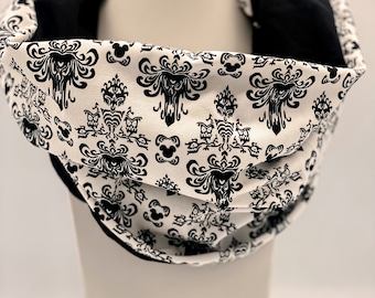 Haunted Wallpaper Scarf/  Travel Scarf/ Infinity Scarf/  Fandom Gifts/  Scarf/ Haunted Wallpaper