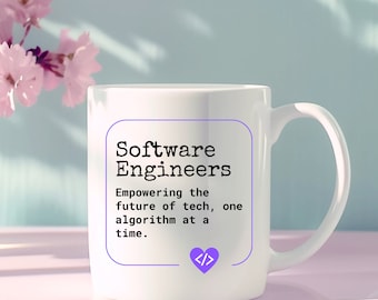 Software Engineers Coffee Mug | Software Engineering Coffee Cup | Coding Coffee Cup | Algorithm Coffee Mug