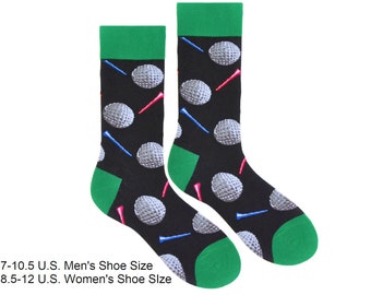 Golf Ball & Tee Unisex Golfing Socks