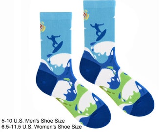 Surf's Up Men's Surfing Socks