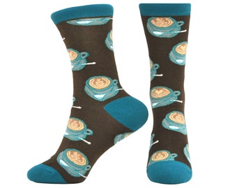 DISPATCH FROM CANADA Caffe Latte Casual Cotton Ladies Cotton Crew Socks