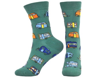 DISPATCH FROM CANADA The Camping Trip Casual Cotton Ladies Trailer Crew Socks