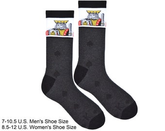 King of Spades Playing Card Socks