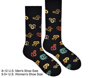 Snake Handler Unisex Combed Cotton Socks