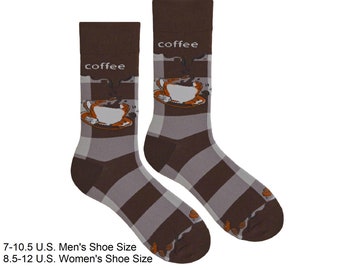 Coffee Time Combed Cotton Barista Style Unisex Socks